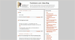 Desktop Screenshot of ideasblog.fundraisers.com